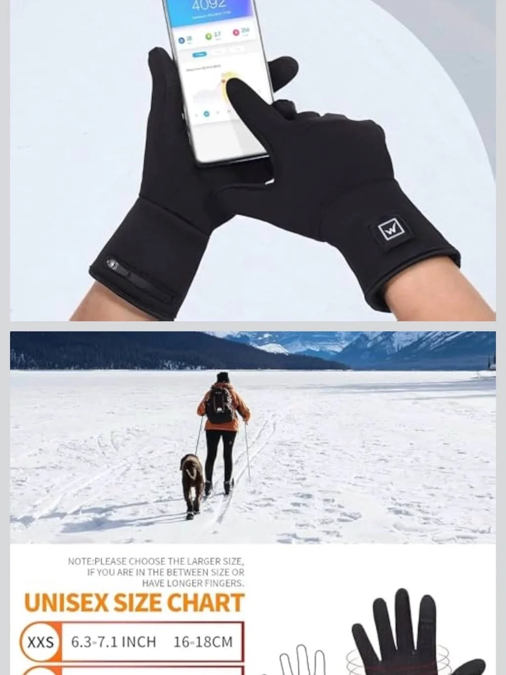 Heated Glove for Men Women, Rechargeable Battery Electric Arthritis Raynaud